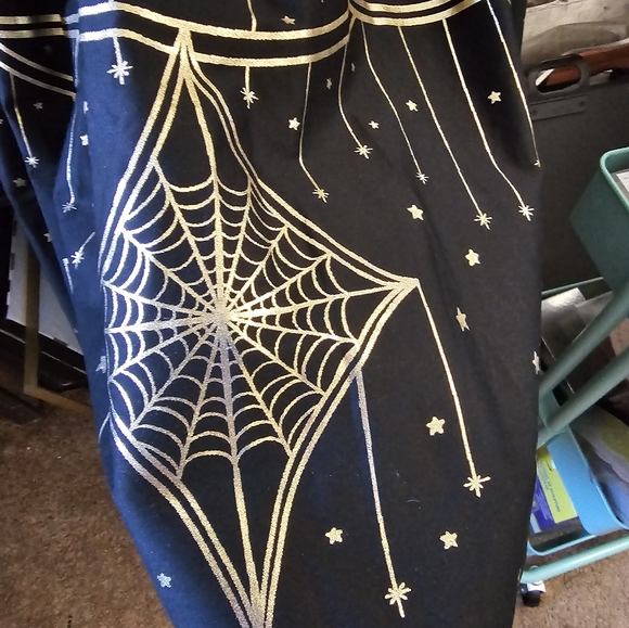 Pinup Girl Clothing Bella Swing Skirt In Gold and Black 2X - Picture 4 of 6